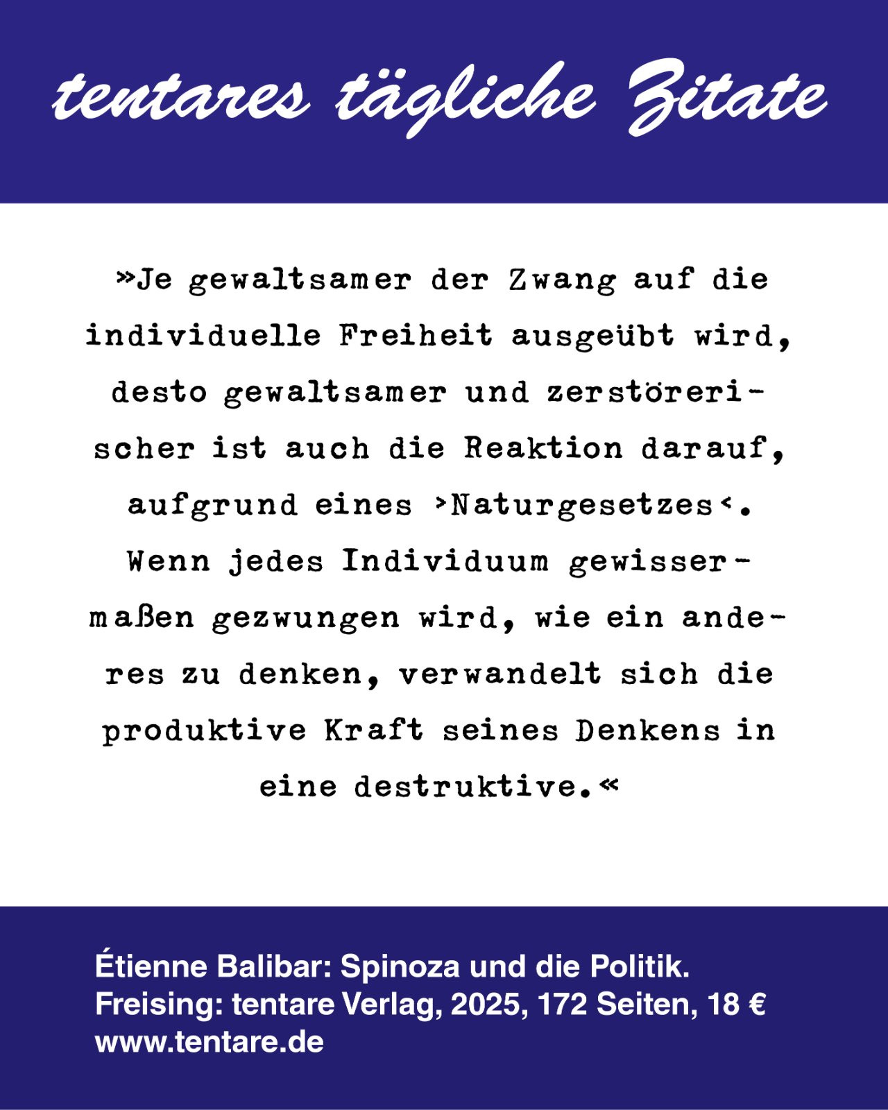 Zitat-Tafel: Balibar, Spinoza 02 Zwang