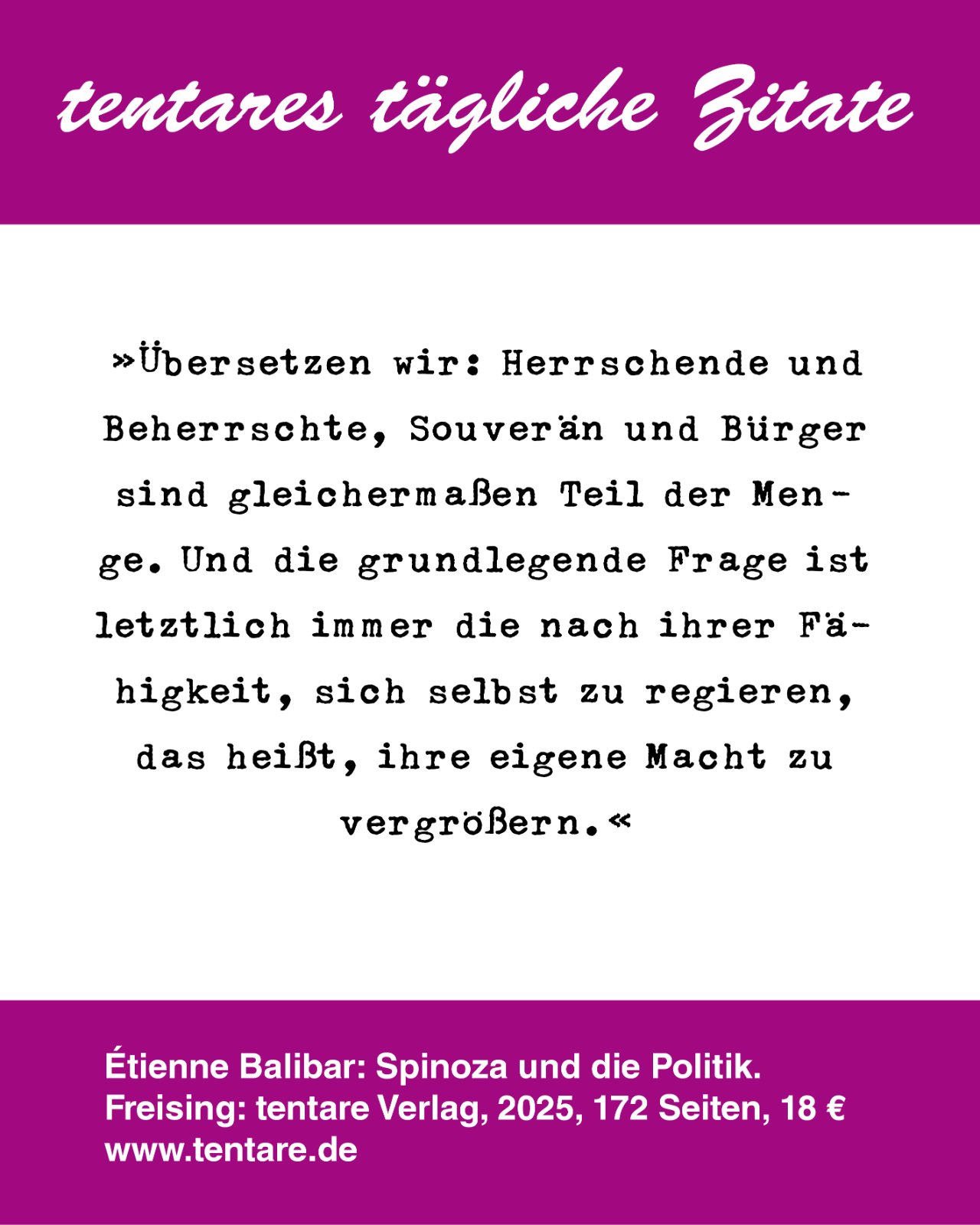 Zitat-Tafel: Balibar, Spinoza 03 Masse
