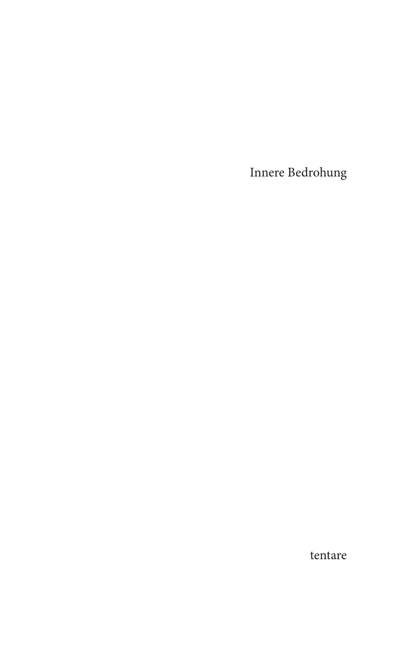 Reading sample (German): Innere Bedrohung, Page 1