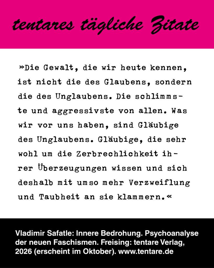 Instagram Post Das rettende Zitat 03 Safatle Innere Bedrohung Unglauben