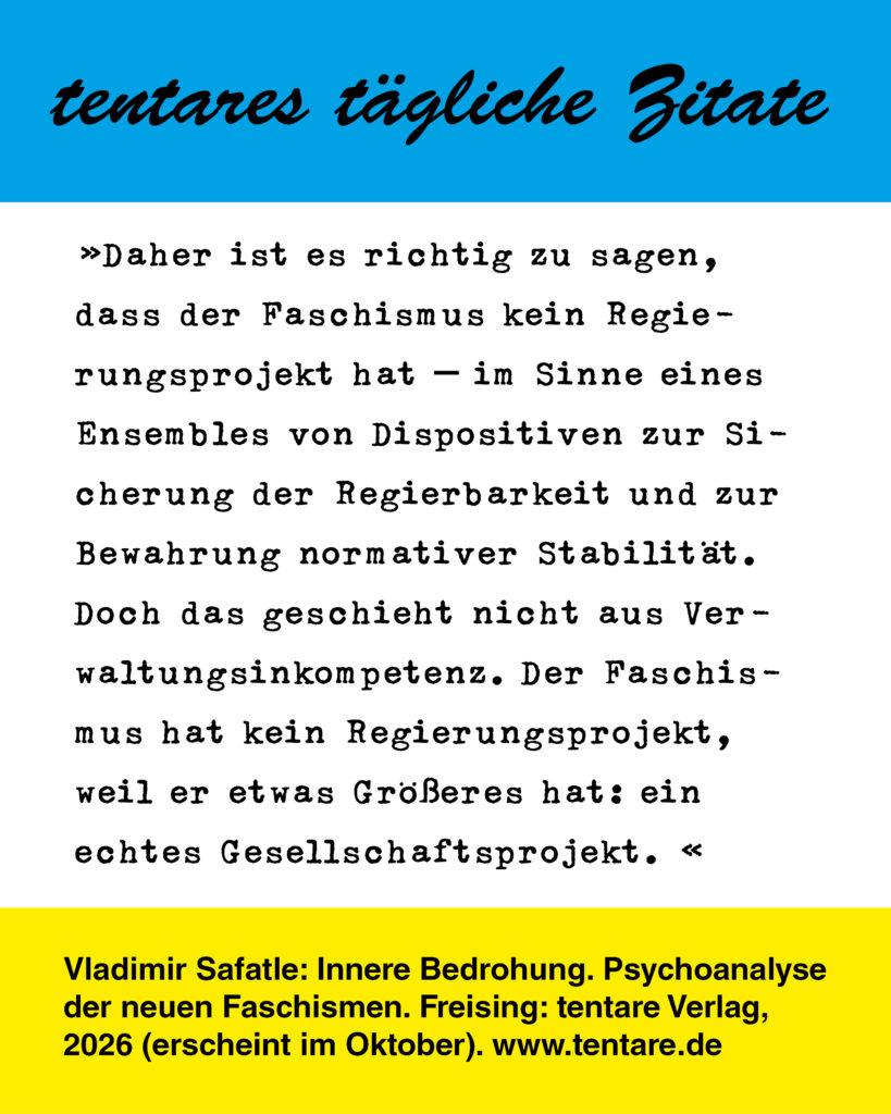 Instagram Post taegliche Zitate 04 Safatle Innere Bedrohung Regierungsprojekt
