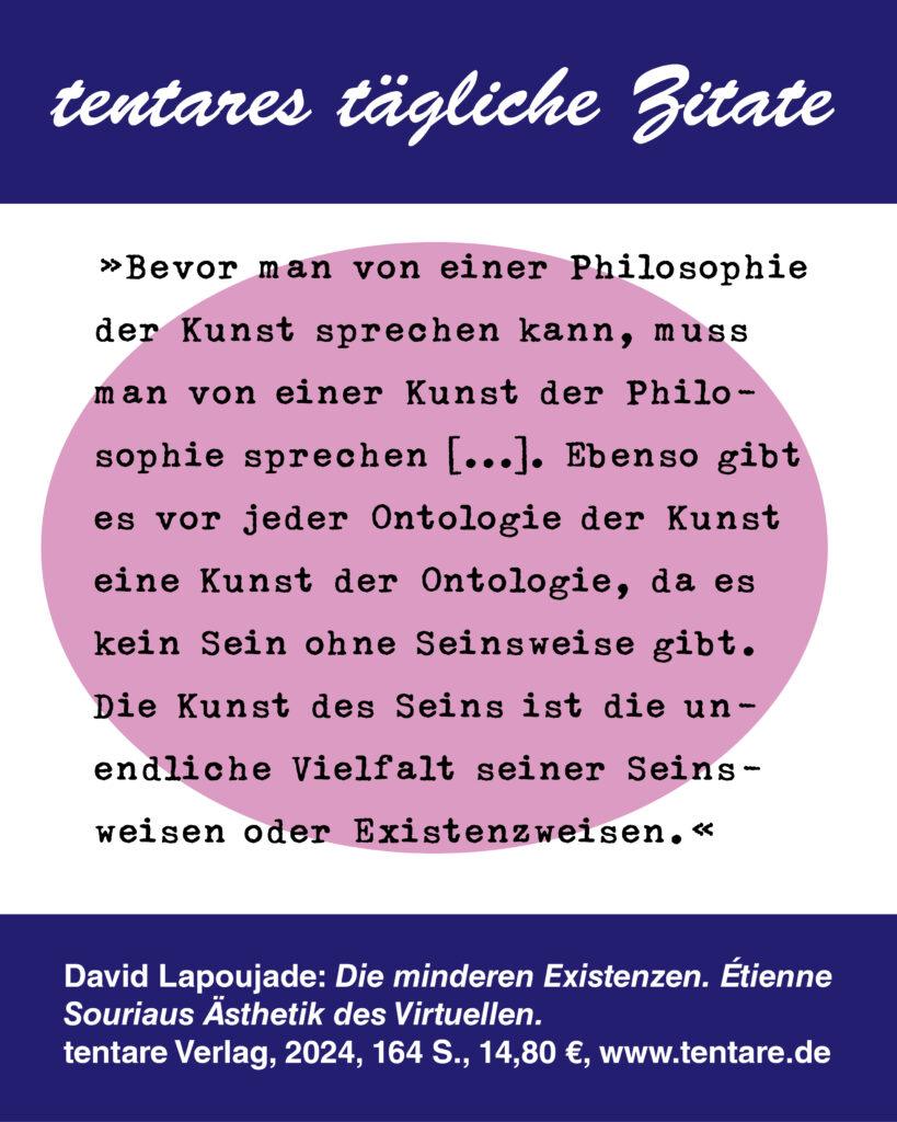 Instagram Post taegliche Zitate 08 Lapoujade Philosophie der Kunst